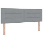 Lit sommier à ressorts vidaXL avec matelas gris clair 160x200 cm en tissu