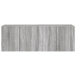 vidaXL Meubles TV muraux 2 Pièces sonoma gris 60x30x41 cm