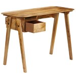 vidaXL Bureau 110 x 50 x 76 cm Bois de manguier massif