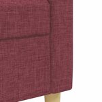 vidaXL Ensemble de canapés 2 Pièces coussins décoratifs bordeaux tissu
