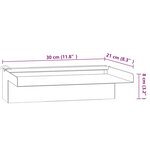 vidaXL Déversoir pour cascade avec LED RVB Inox 30 cm