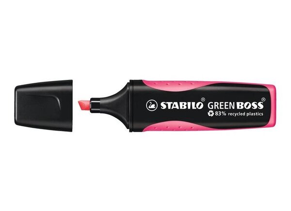Surligneur GREEN BOSS Pte Biseautée 2-5 mm Rose STABILO