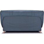 COMFORT BULTEX Banquette clic - Tissu bleu + Coussins déco jungle - 193 x 95 x 101- MONA