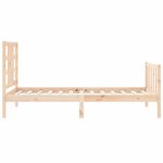vidaXL Cadre de lit avec tête de lit 90x190 cm bois massif