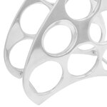 vidaXL Support à vin Argent 38 x 33 x 13 cm Aluminium