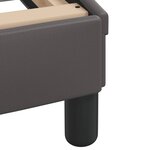 vidaXL Cadre de lit sans matelas gris 200x200 cm similicuir