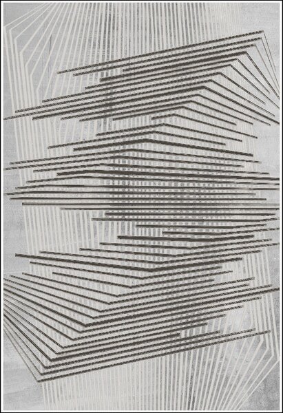 Tapis de salon NOUR 160 x 230 cm - Gris