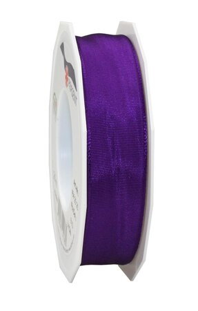 Ruban de soie acetat laitonné lyon 25-m-rouleau 25 mm violet