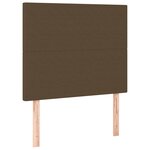vidaXL Sommier à lattes de lit avec matelas Marron foncé 80x200 cm