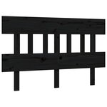 vidaXL Cadre de lit sans matelas noir 140x190 cm bois de pin massif