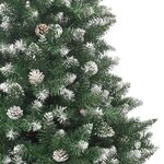 vidaXL Sapin de Noël artificiel avec support 180 cm PVC