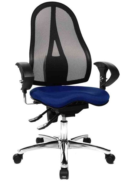 Chaises de bureau 'Sitness 15', housse: bleu royal TOPSTAR