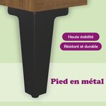 vidaXL Buffet chêne marron 69 5x34x90 cm bois d'ingénierie
