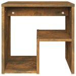 vidaXL Tables de chevet 2 Pièces Chêne fumé 40x30x40 cm Bois d'ingénierie