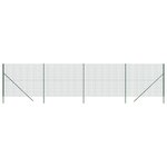 vidaXL Clôture en treillis métallique vert 1 8x10 m acier galvanisé