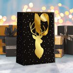 Sac Cadeau Cerf Noir - Grand Format - Draeger paris