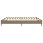 vidaXL Cadre de lit sans matelas taupe 180x200 cm tissu