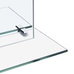 vidaXL Miroir mural avec étagère 20x40 cm Verre trempé