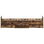 vidaXL Cadre de lit sans matelas chêne fumé 75x190 cm