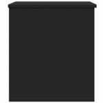 vidaXL Boîte de rangement noir 60x42x46 cm bois d'ingénierie