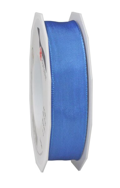 Ruban de soie acetat laitonné lyon 25-m-rouleau 25 mm indigo