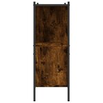 vidaXL Bibliothèque chêne fumé 102x28x77 5 cm bois d'ingénierie