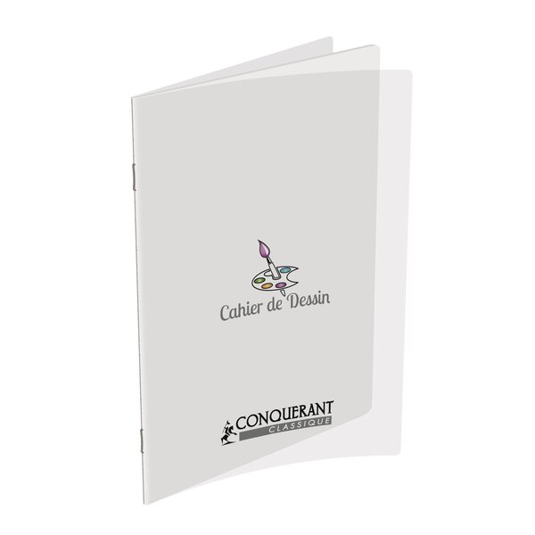 cahier à dessin 24X32 polypro incolore 96P 120G uni OXFORD