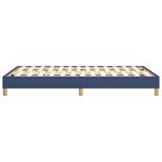 vidaXL Cadre de lit sans matelas bleu 120x200 cm tissu