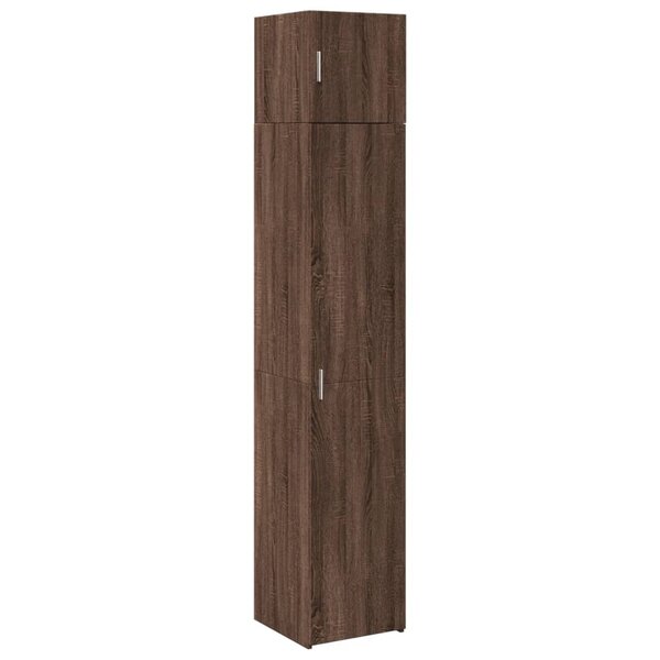 vidaXL Armoire de rangement mince chêne marron 40x42 5x225 cm
