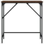 vidaXL Table console chêne marron 75x32x75 cm bois d'ingénierie