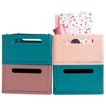 Boîte Pliable The Smart Case Maxi Skandi - Vieux Rose - X 4 - Exacompta