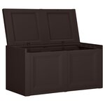 vidaXL Boîte à coussins Marron 86x40x42 cm 85 L