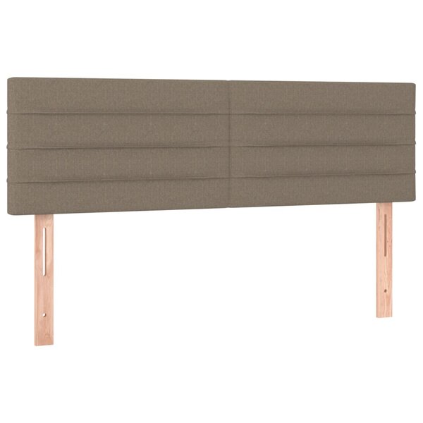 vidaXL Têtes de lit 2 Pièces Taupe 72x5x78/88 cm Tissu