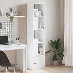 vidaXL Bibliothèque blanc 40x36x189 cm bois d'ingénierie