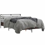 vidaXL Cadre de lit sans matelas chêne marron 140x200 cm