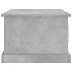 vidaXL Table basse gris béton 50x50x35 cm bois d'ingénierie