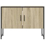 vidaXL Armoire lavabo de salle de bain chêne sonoma bois d'ingénierie