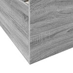 vidaXL Cadre de lit à tiroirs sonoma gris 160x200 cm bois d'ingénierie