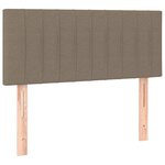 vidaXL Tête de lit à LED Taupe 80x5x78/88 cm Tissu