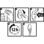 Pack 4 Crochets Permanents Rectangulaires Métal Brossé Adhésifs Taille S Gris x 3 TESA