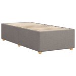 vidaXL Cadre de lit sans matelas taupe 90x200 cm tissu