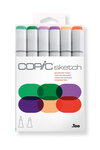 Set Copic Sketch marqueurs Manga 6 couleurs teintes secondaires