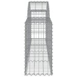 vidaXL Paniers à gabions arqués 5 Pièces 200x30x60/80 cm Fer galvanisé