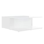 vidaXL Table basse blanc 80x80x31 cm bois d'ingénierie