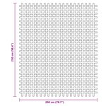 vidaXL Tapis de sol de camping bleu 2 5x2 m