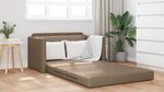 vidaXL Canapé-lit 2-en-1 Cappuccino 124x71x78 cm Simili Cuir