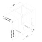 Newstar support d'ordinateur sous bureau noir