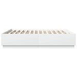 vidaXL Cadre de lit sans matelas blanc 180x200 cm