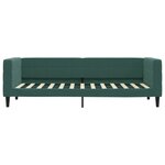 vidaXL Lit de jour avec matelas vert foncé 80x200 cm velours