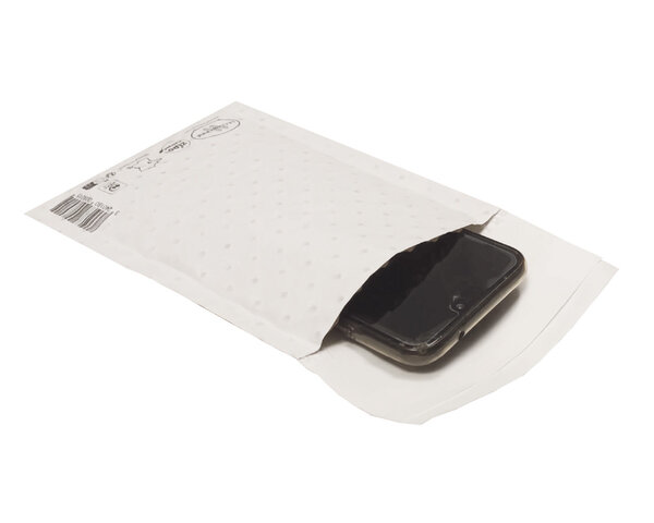 Lot de 200   Pochettes kraft blanc à bulles d'air papier -G7-240*340 mm-Lacouronne e.pack